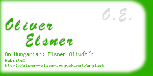 oliver elsner business card